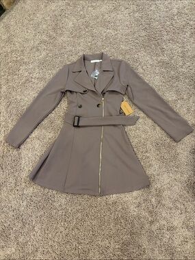 Blu Pepper Taupe Blazer Jacket